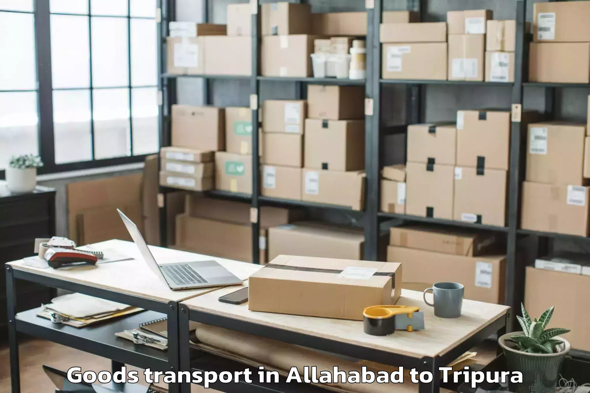 Affordable Allahabad to Udaipur Tripura Goods Transport